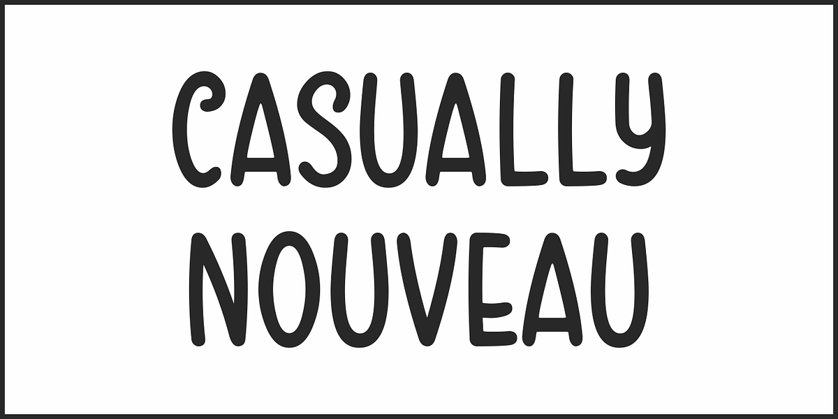Casually Nouveau JNL, a Font by Jeff Levine Fonts (Photo 2 of 5)