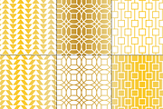 Seamless Gold Mod Geometrics, a Pattern Graphic by Melissa Held Designs (Thumbnail 4 of 6)