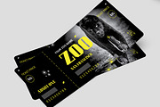 Zoo Ticket Design Template Layout, an Invitation Template by MightyDesign (Thumbnail 3 of 6)