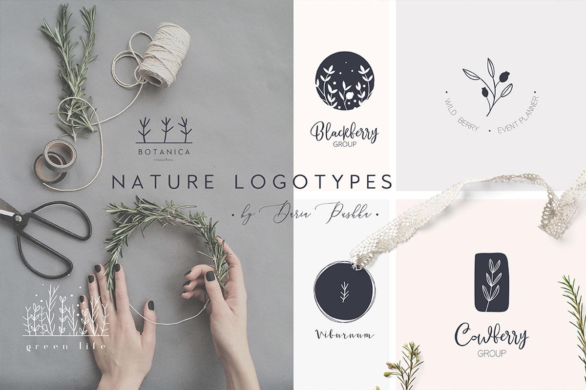 FEMININE LOGO TEMPLATES, a Branding & Logo Template by Luna Dreams (Photo 4 of 9)