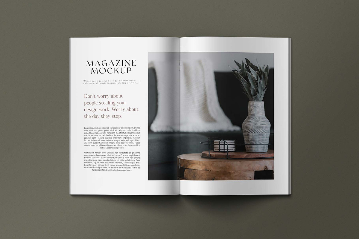 Magazine - A4 Brochure Mockups, a Books & Magazine Mockup by graphiccrew (Photo 6 of 15)