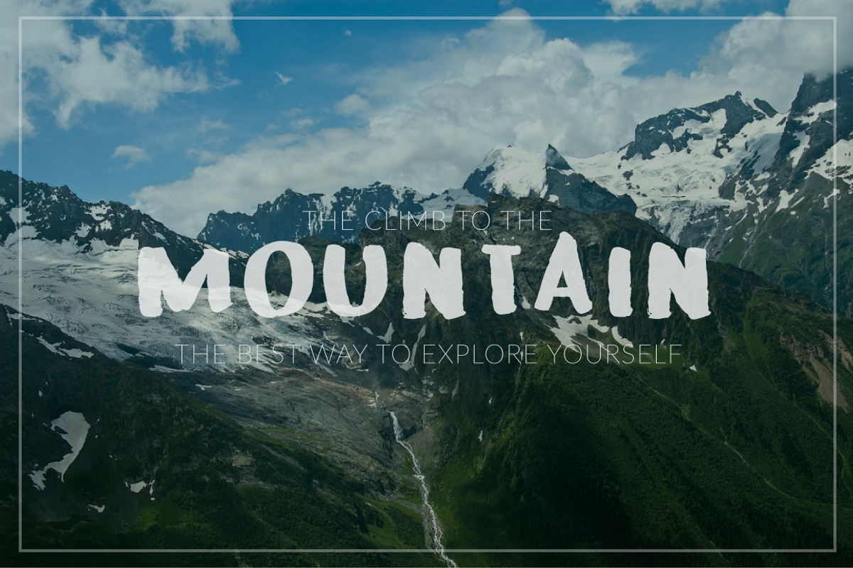 SnowUP Brush Font preview 2