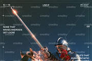 Cyber Knight Rave Poster Template, a Poster Template by creatsy5 (Thumbnail 3 of 4)