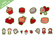 Red Riding Hood vector set, a Decorative Illustration by RalucaGheorghe (Thumbnail 3 of 3)