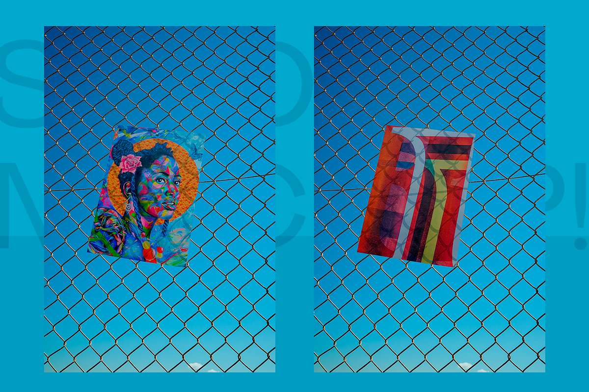 ELEGANT MOCKUP WIREMESH SKY, a Print Template by Le Studio Mockup (Photo 6 of 6)