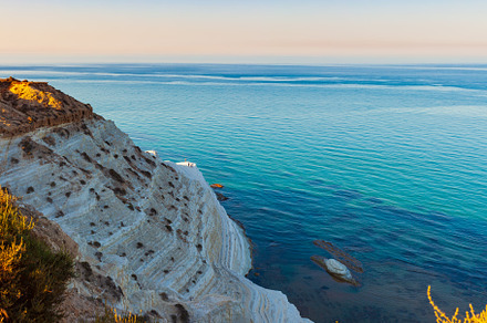 Limestone white cliffs at the Scala dei Turchi, Realmonte. Agrig, a Holiday Photo by Bepslabor