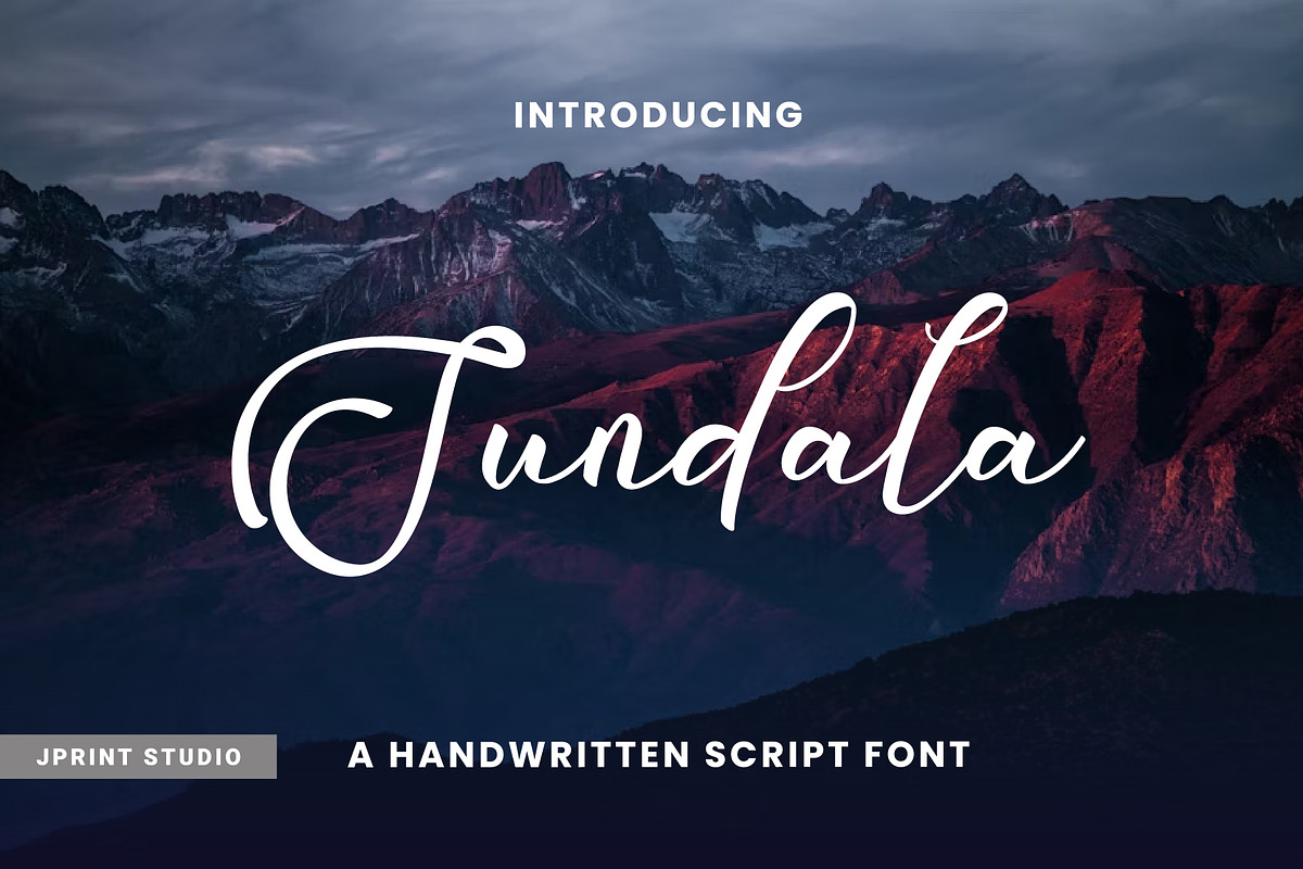Sundala Script Font, a Font by JprintStudio (Photo 1 of 5)