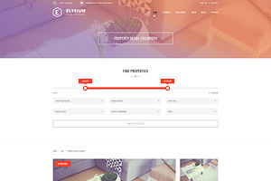 Elysium - Real Estate PSD Template