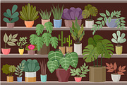 Flower and Home Plant Store, a Decorative Illustration by Gurza SHOP (Thumbnail 5 of 8)