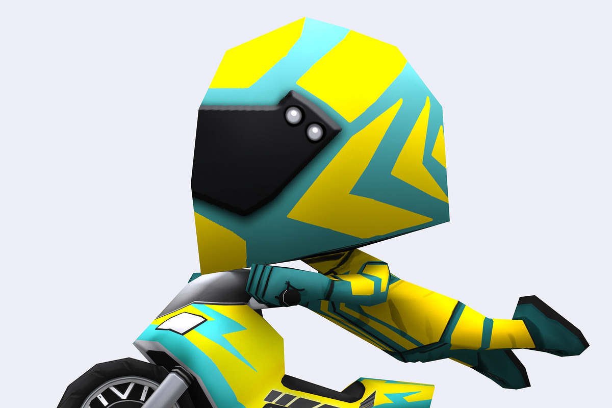 3DRT - Chibii racers - sport bikes, a Characters & Person 3D Model by ...