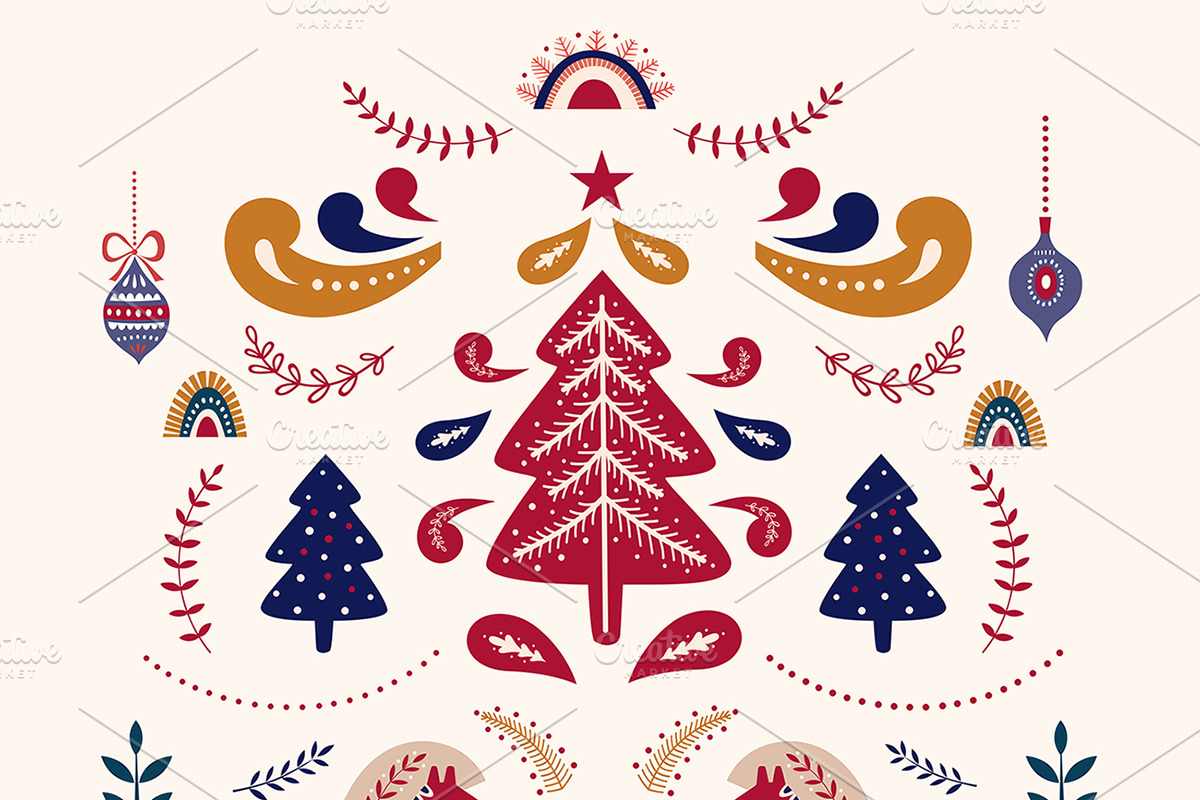 Scandinavian Christmas collection, an Animal Illustration by MoleskoStudio (Photo 10 of 17)