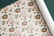 SARDINES & MARTINI Seamless Pattern, a Pattern Graphic by AYAKA Studio Co. (Thumbnail 3 of 10)