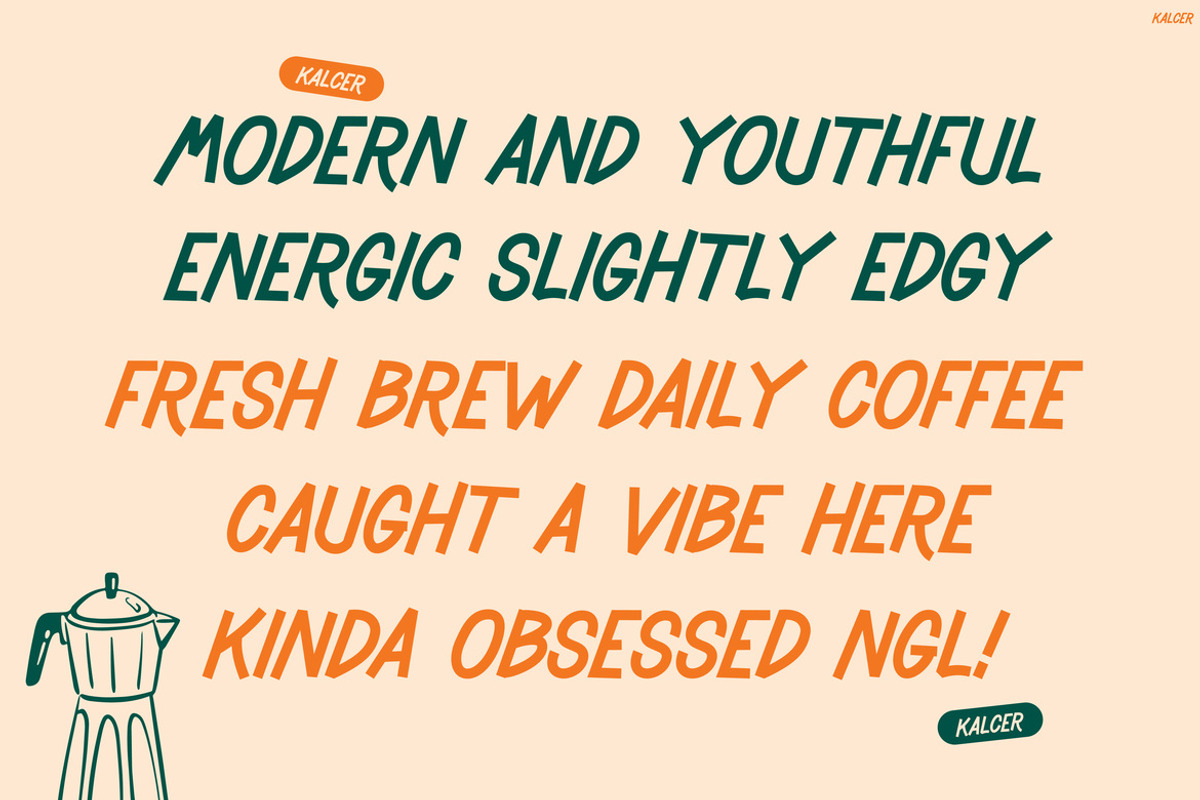 Kalcer, a Handwritten Font by Pinisi ART (Photo 10 of 10)