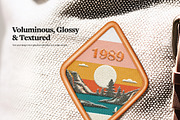 Embroidered Patches Mockups, an Apparel Mockup by rebrandy (Thumbnail 4 of 8)
