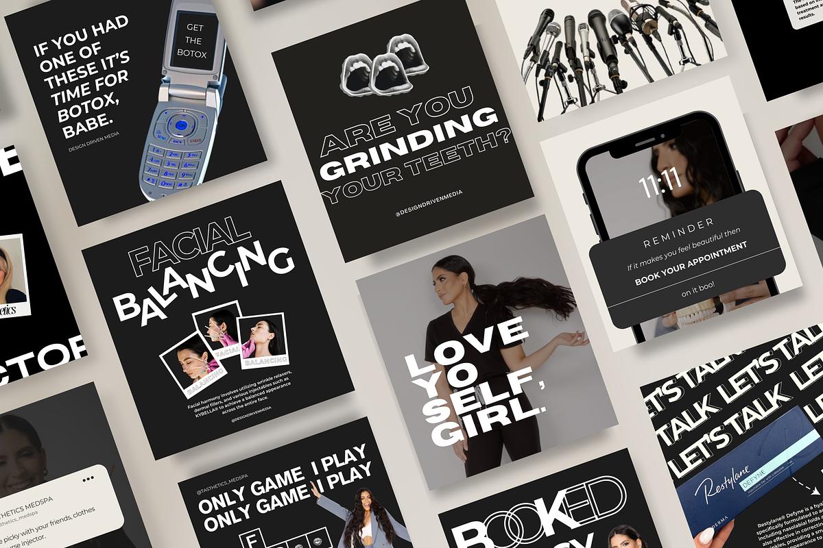 Instagram Templates for Canva Botox, a Social Media Template by Design Driven Media (Photo 1 of 10)