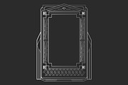 Silver Art Deco Frames Collection, a Decorative Illustration by PsychocheArt (Thumbnail 7 of 13)