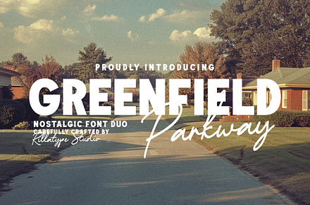 Greenfield Parkway, a Sans Serif Font by Rillatype