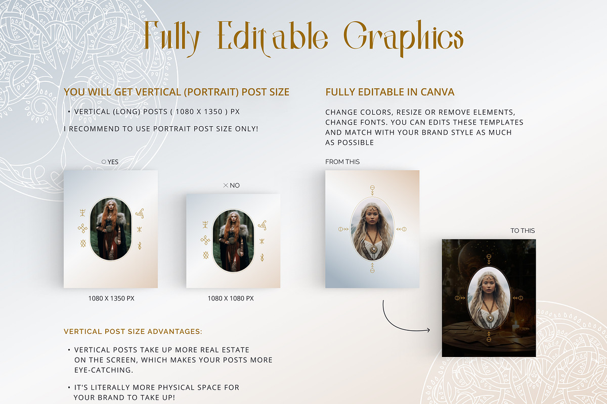 Celtic, Spiritual Instagram Posts, a Social Media Template by Under My Cozy Roof (Photo 5 of 9)