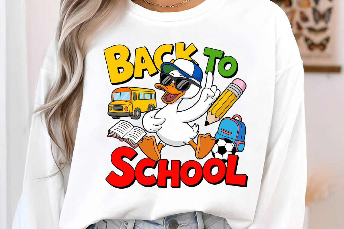 Back to School Png School Goose Png, an Illustration by CreationArt (Photo 4 of 5)