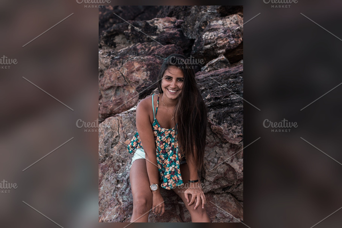 Laughing on the Rocks, Summer, a Beauty & Fashion Photo by Chris Joel Campbell (Photo 1 of 2)