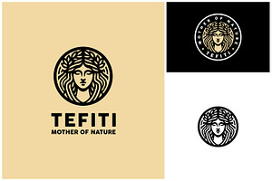 Woman Face Wreath Crown Beauty Logo, a Branding & Logo Template by Enola99d