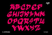 Zumpa Sharp Raw Edgy Display Font, a Handwritten Font by ArtiXLabs (Thumbnail 7 of 10)