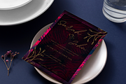 Elegant Burgundy Wedding Invitation, an Invitation Template by InvitingStorys (Thumbnail 3 of 10)