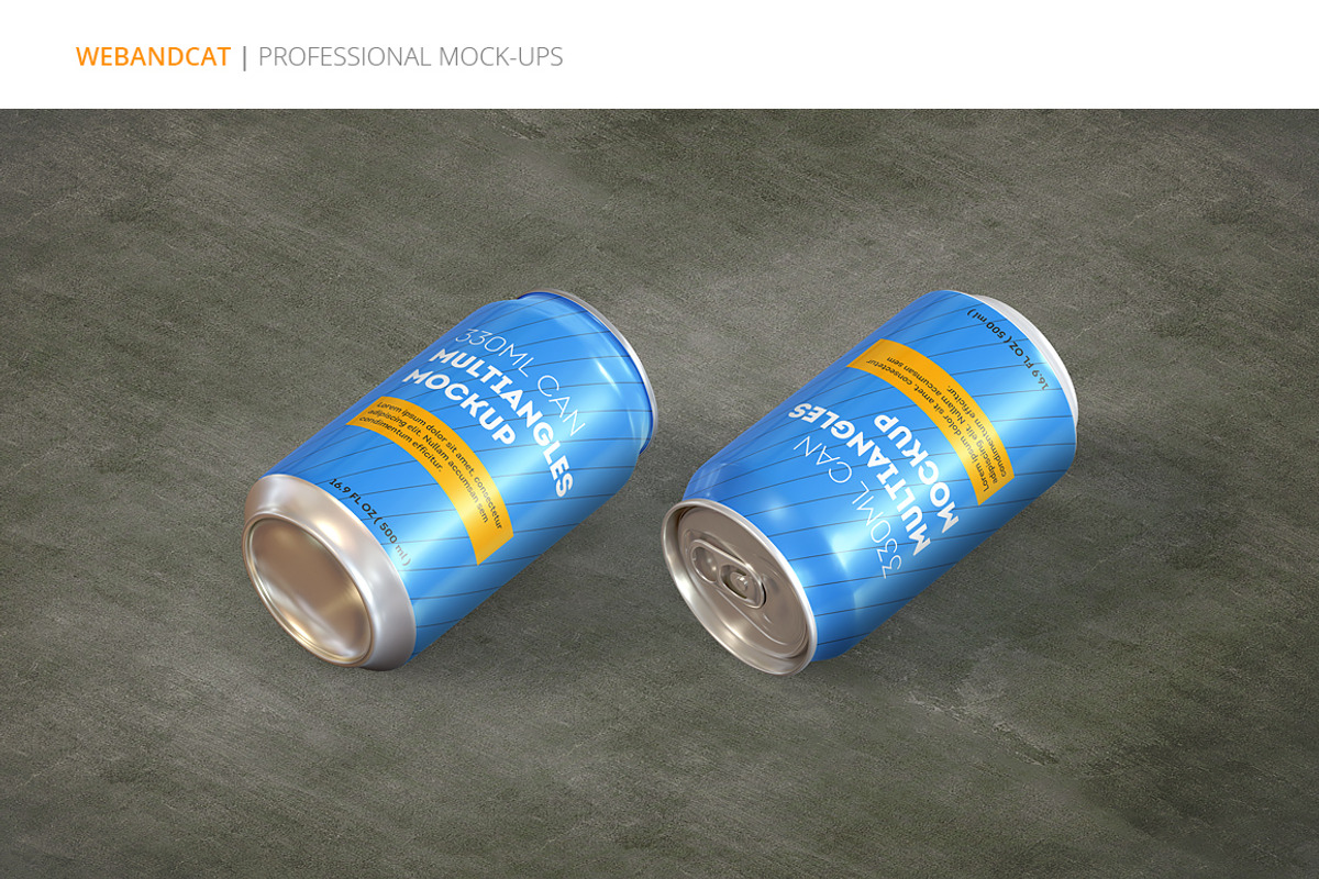 Can Mock-up, a Packaging Mockup by WebAndCat (Photo 6 of 9)