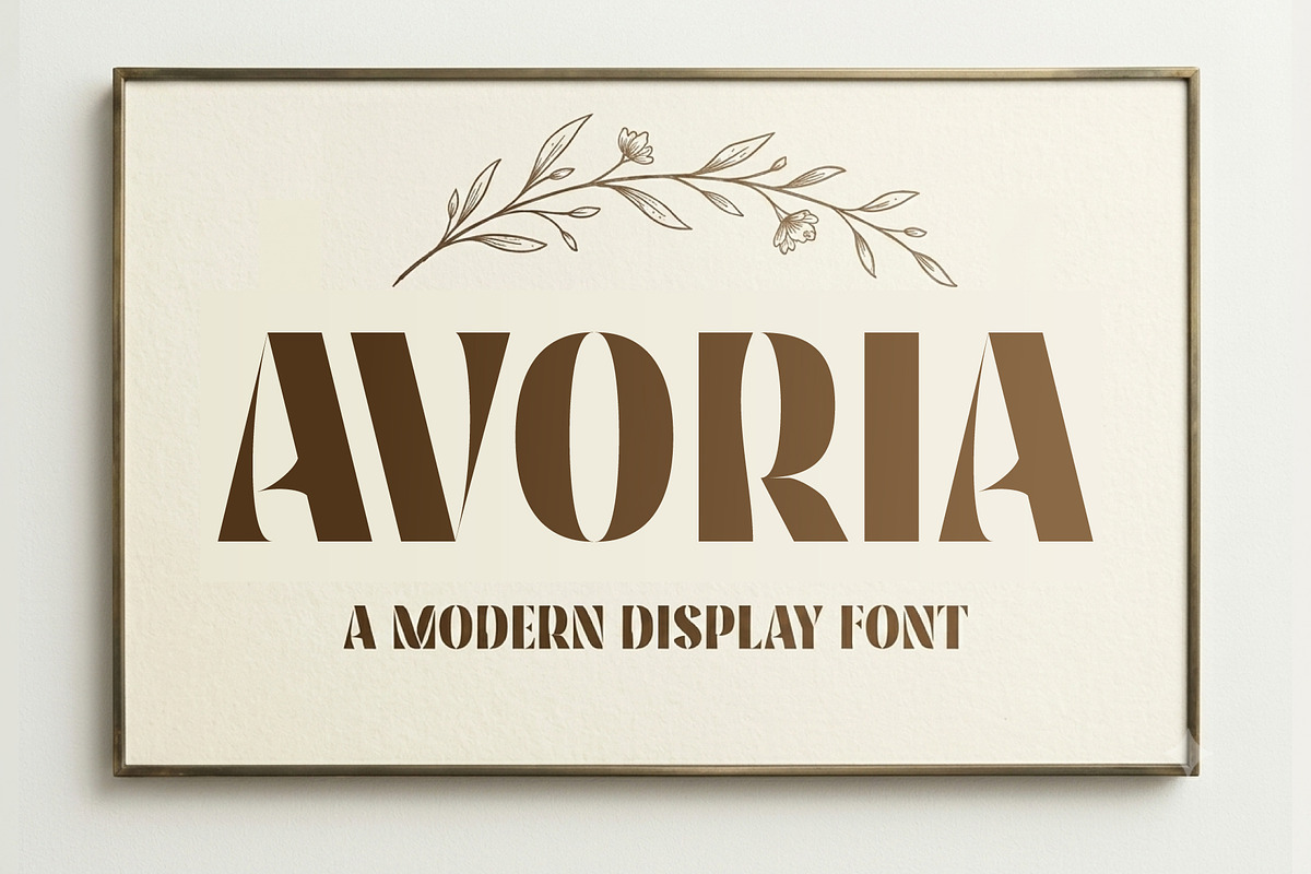 Avoria, a Sans Serif Font by Reza Studio (Photo 1 of 7)