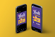 Purple Holi Festival Color Flyer, a Flyer Template by Neermana (Thumbnail 4 of 4)
