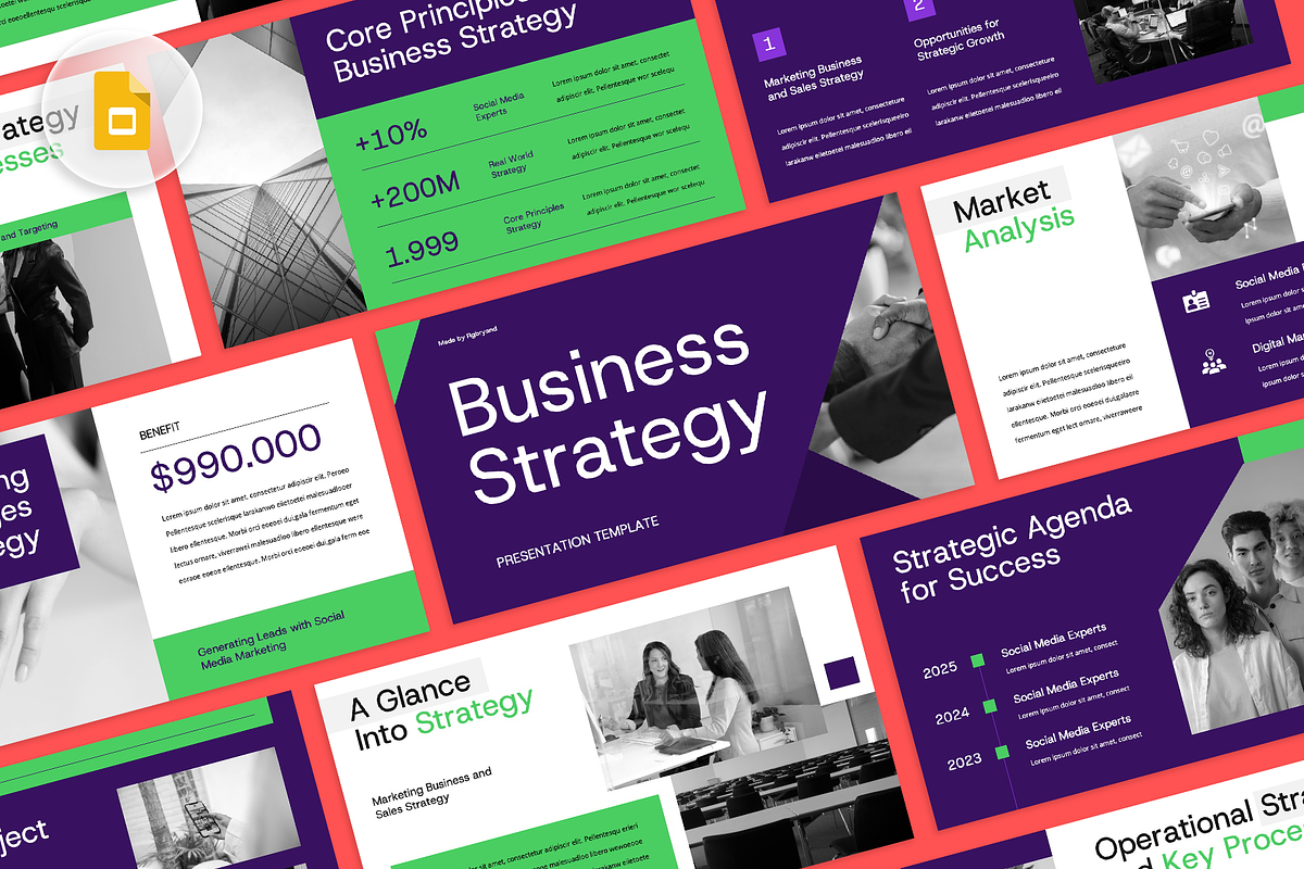 Business Strategy Google Slides, a Presentation Template by rgbryand (Photo 1 of 7)