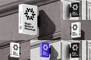 Signboard Vertical Mock-up, an Advertising Mockup by zippypixelstudio (Thumbnail 1 of 14)