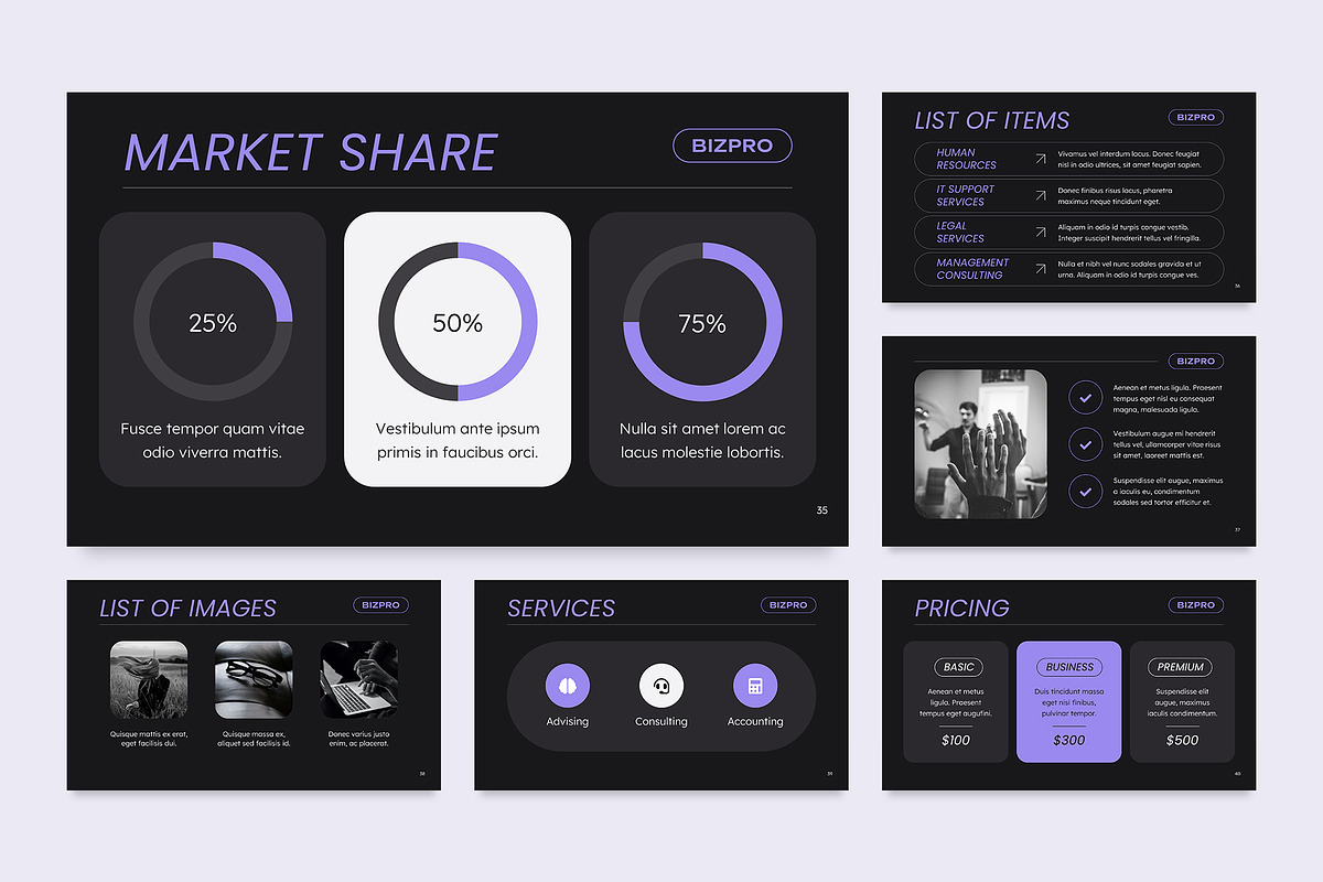 Presentation Dark Mode, a Presentation Template by TemplatesNow! (Photo 8 of 13)