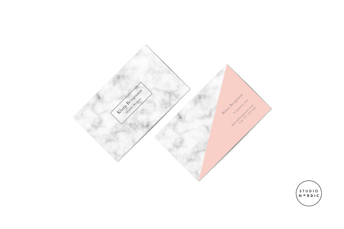 Klara | Business Card, a Business Card Template by Studio Nordic (Photo 2 of 3)