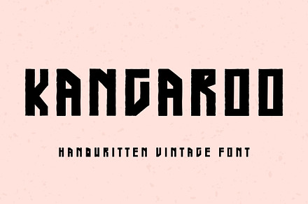 Kangaroo - Handwritten vintage font, a Sans Serif Font by Sk designs