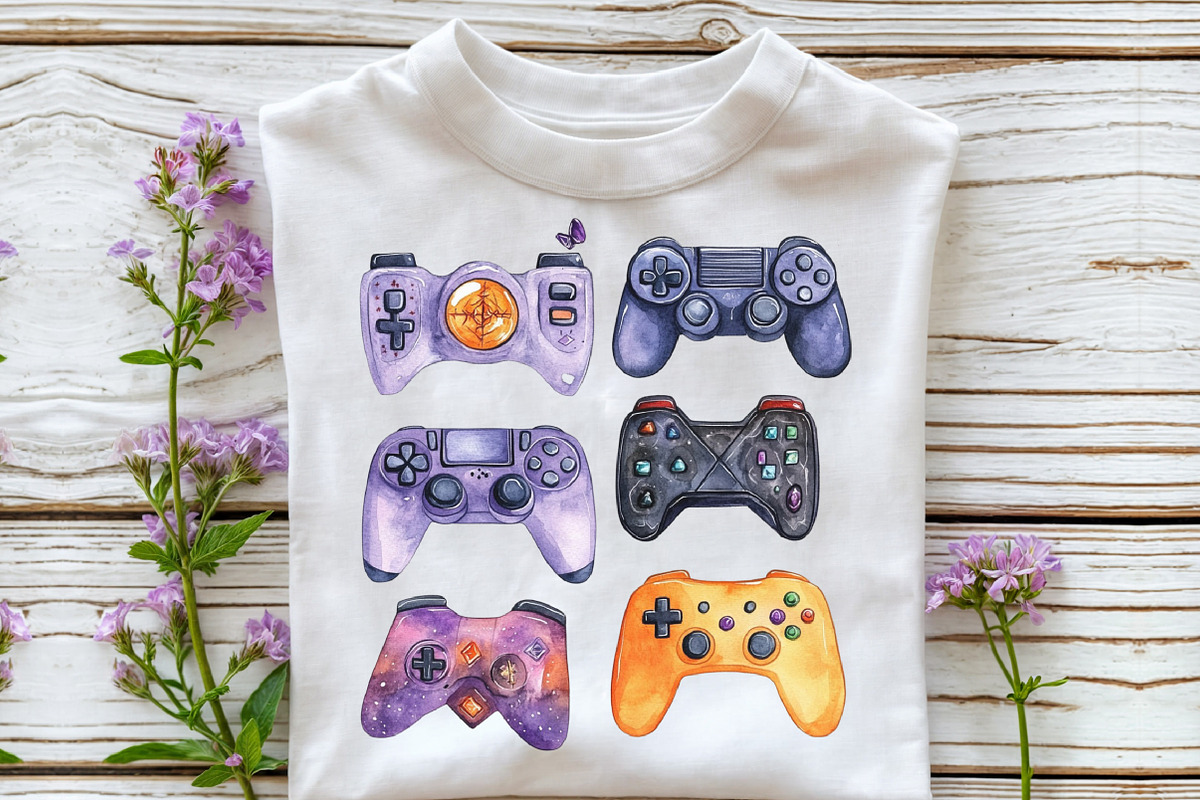 Halloween Gaming Controllers Clipart, an Illustration by CraftArtStudio (Photo 4 of 6)
