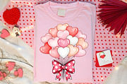Valentine Heart Balloons PNG, an Illustration by Canvas Craft (Thumbnail 3 of 6)