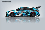 RACING CAR WRAP DESIGN, a Graphic by Liveryworks (Thumbnail 4 of 5)
