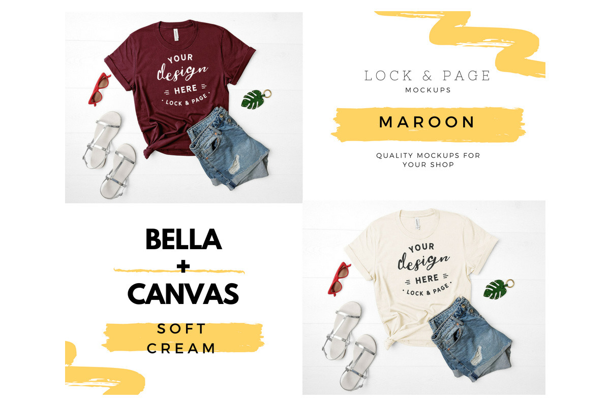 Bella Canvas 3001 Mega Bundle Mockup, a Shirt Mockup by lock and page (Photo 11 of 84)