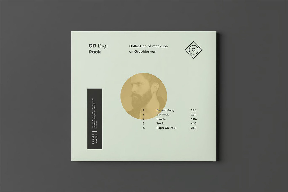 CD Digi Pack Mock-up, a Product Mockup by zippypixelstudio (Photo 2 of 15)