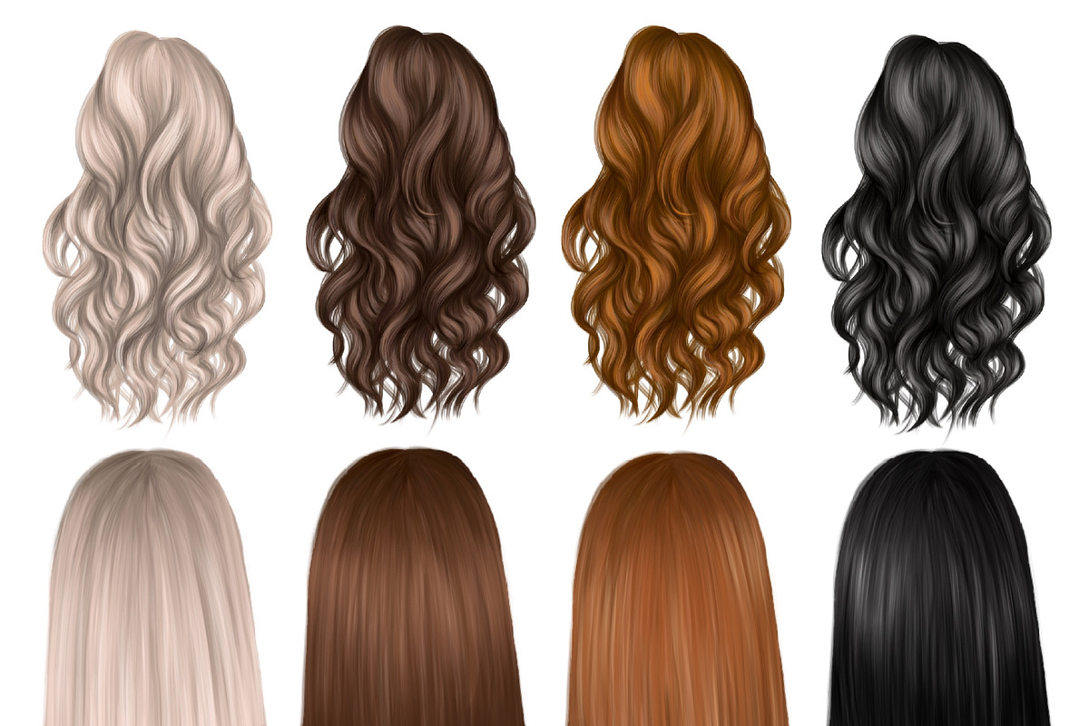 Natural hair clipart, an Illustration by Elenbushe (Photo 13 of 19)