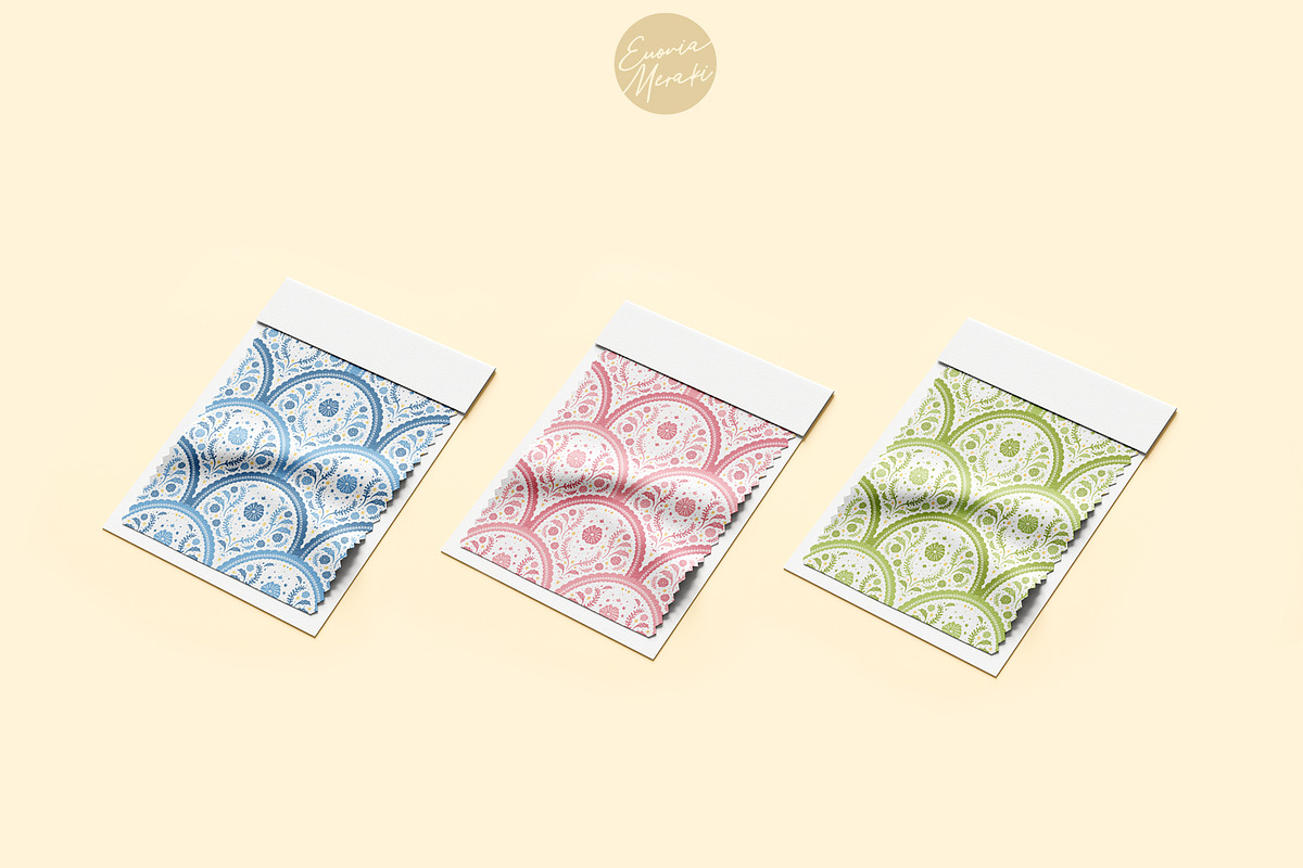 Cottagecore Pattern 7 Blue Floral, a Pattern Graphic by Euonia Meraki (Photo 2 of 13)