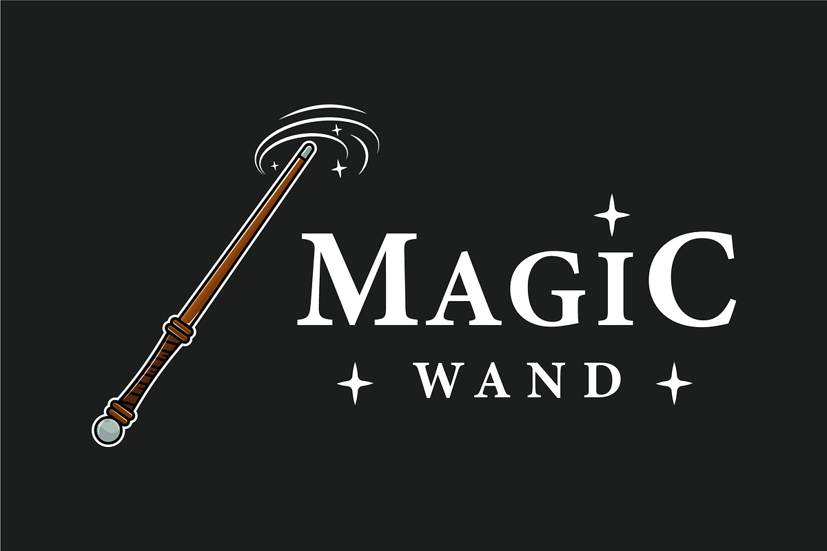 magic wand logo vector color design, a Branding & Logo Template by zyxroun shop