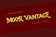 MOOR VANTAGE Classical Vintage Font, a Font by UICreative (Thumbnail 1 of 5)