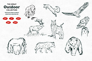Outdoor Camping vector Illustrations, a Decorative Illustration by dicreate (Thumbnail 6 of 16)