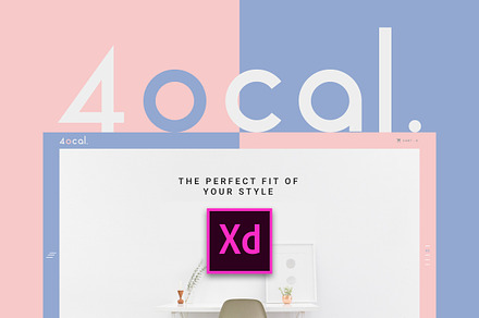 4ocal Web UI Kit for Adobe XD