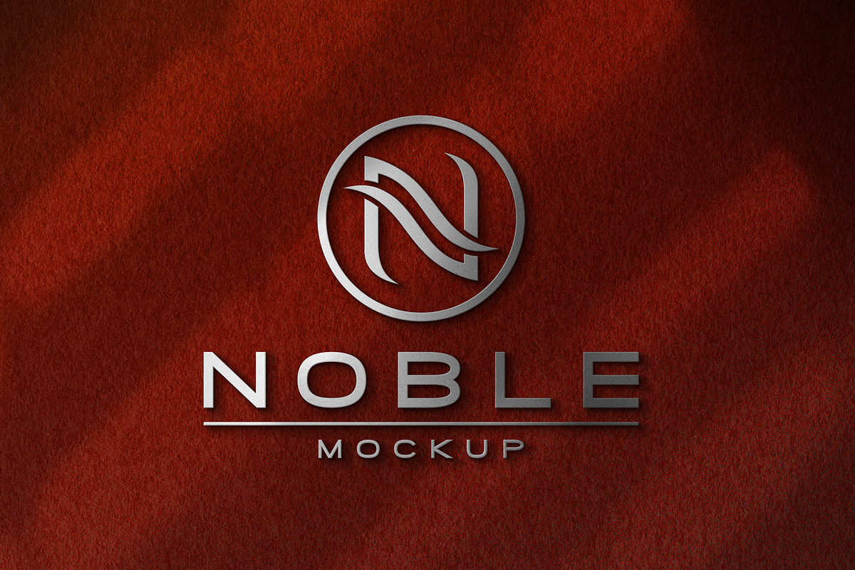 Wall Sign 3D Metallic Logo Mockup, a Product Mockup by Smart Works