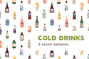 Cold drinks seamless patterns, a Pattern Graphic by Good Studio (Thumbnail 1 of 6)