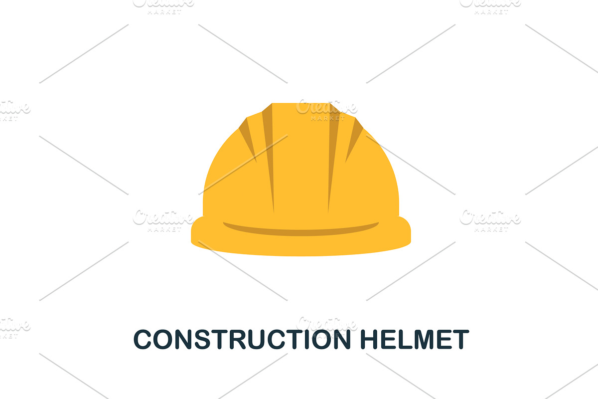 Construction Helmet icon. Simple, an Illustration by Aimagenarium@gmail.com