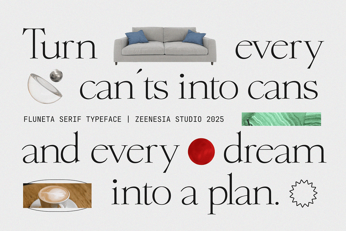 Fluneta, a Serif Font by zeenesia (Photo 3 of 21)